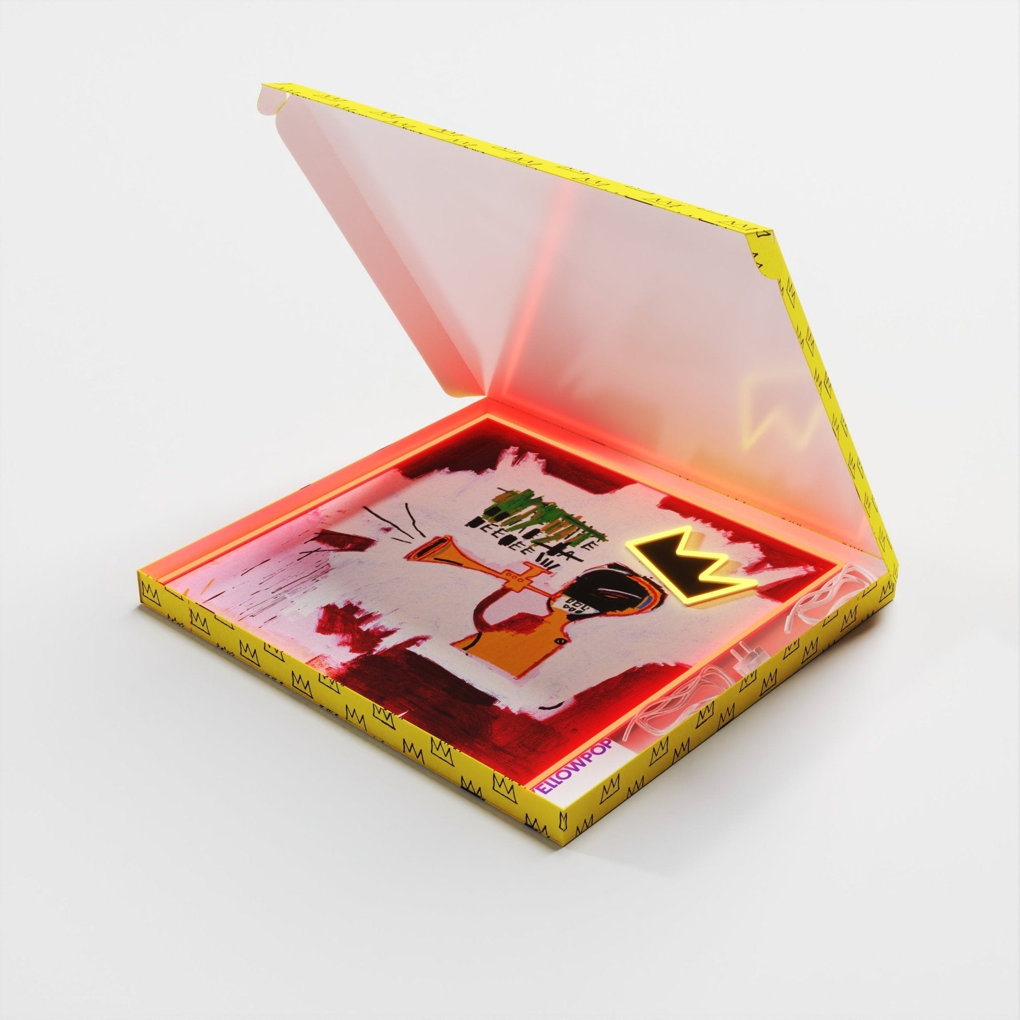 Trumpet Painting YP x Jean Michel Basquiat, LED neon sign - YELLOWPOP UK