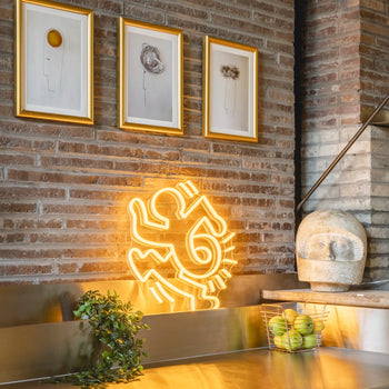 Twisted Man, YP x Keith Haring, LED neon sign - YELLOWPOP UK