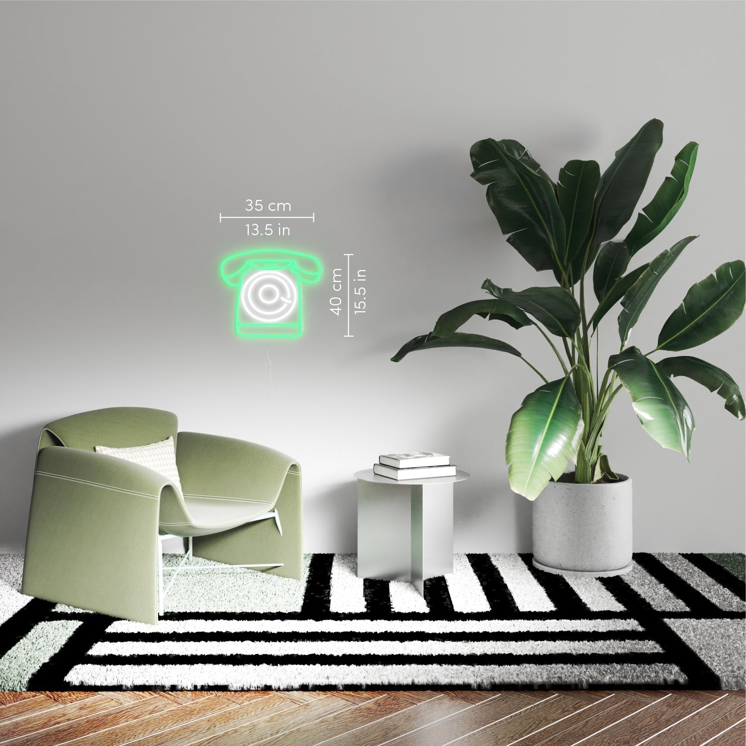 Vintage Phone - LED neon sign - YELLOWPOP UK