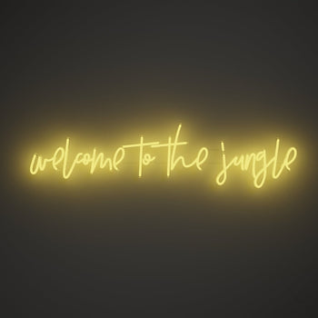 Welcome to the jungle - LED neon sign - YELLOWPOP UK