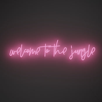 Welcome to the jungle - LED neon sign
