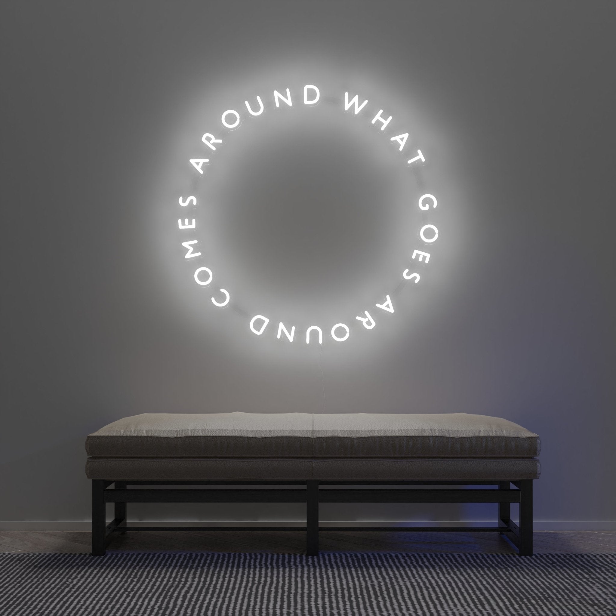 What Goes Around Comes Around - LED neon sign - YELLOWPOP UK