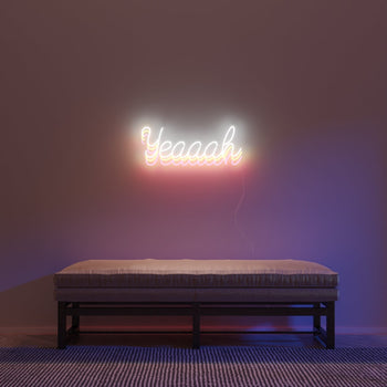 Yeaaah by Zoe Roe, LED neon sign - YELLOWPOP UK